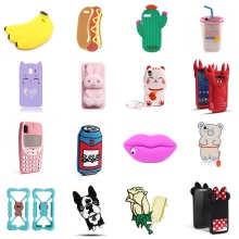 Custom 3D Cartoon Silicone Mobile Phone Case