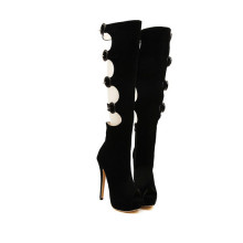 Black Sexy Hallow out High Heel Women Sandals (HC 032)