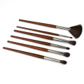 Synthetic Hair Makeup Brush Set with Wooden Handle