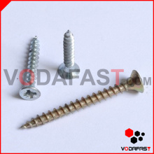 Pozi Drive Double Countersunk Chipboard Screw