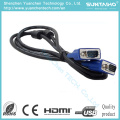 2016 de alta calidad HD 15pins macho a macho Cable VGA