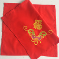 Handkerchief embroidery festive wedding centenary red