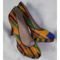 New Style African Printed Fabric High Heel (G-11)