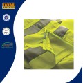 Amarelo Elasticated cintura Hi-Vis reforçada Kneepad calça impermeável