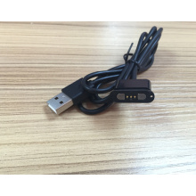 Standard 3-Pin Rectangular Magnetic Pogo Pin Male & Female Charging Cable Connector