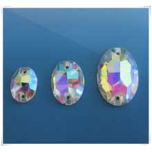 2014 Fashion Oval Ab Glass Stone for Sewing Cloth