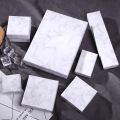 Marble Vein Art paper Cardboard Gift box Sponge