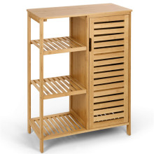 Toilet Bathroom Storage Cabinet 3 Tier Shelves