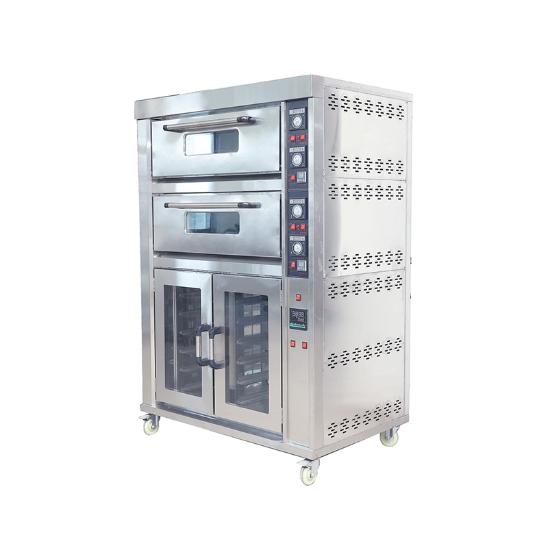 Two-layer electric oven with fermentation box Two-layer electric oven with fermentation box
