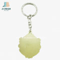 Top Sell Zinc Alloy Red Fill Color Deboss Metal Gold Keychain for United