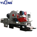 Drum wood chipper crusher