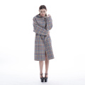 Cashmere coat color plaid