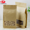 Customized packaging kraft  food bags with window