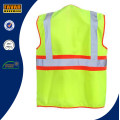 Мужская 100% полиэстер Hi Vis Светоотражающая лента Safety Vest