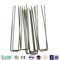 Factory customized Galvanized tent stake Garden Pegs landscape staples Garden staple