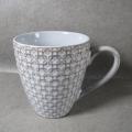 Embossed Porcelain Ceramic Coffee Mug Tea Cup