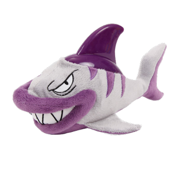shark shaped dog plush toy for sales