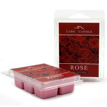 La cire de bougie parfumée à la rose fond