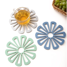 Großhandel europäischer Stil Blume Silikon -Trivet -Matten