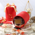 Christmas Cardboard Cylinder Tube Luxury Round Box