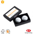 Rigid golf ball packaging cardboard box