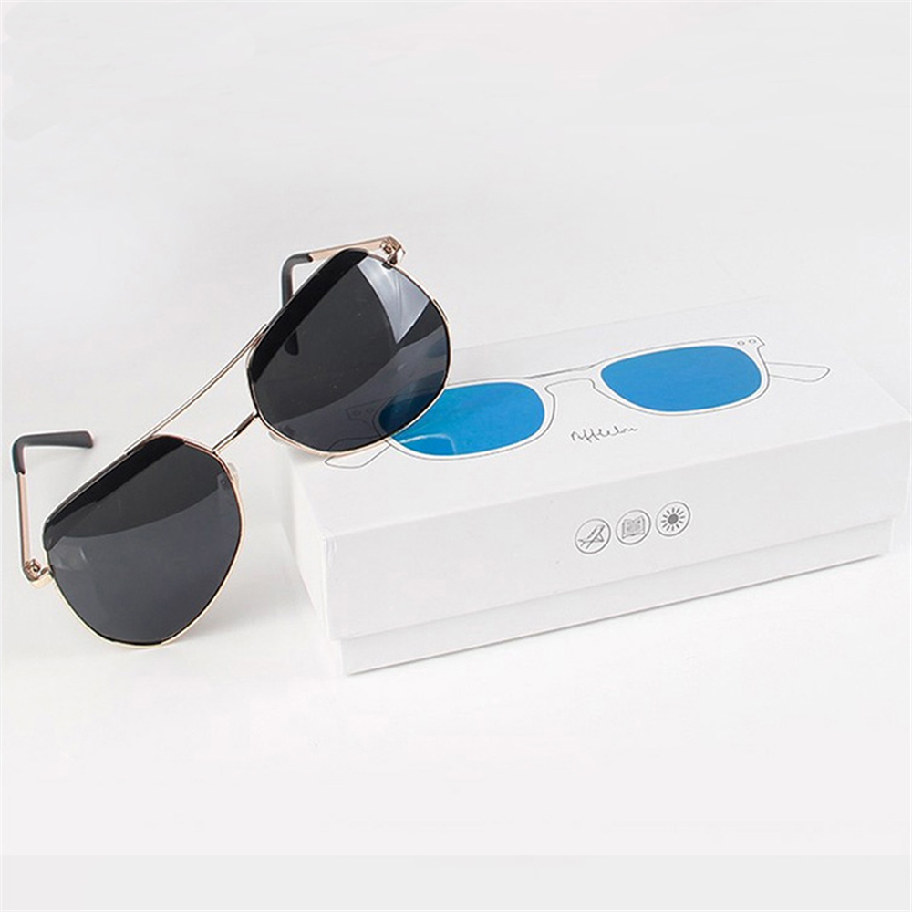 White Printed Paper Sunglasses Packaging Boxes
