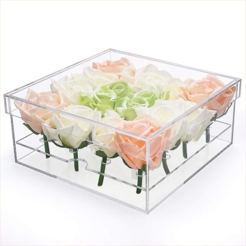 Acrylic Rose Flower Gift Box 16 Slots