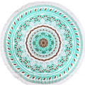 custom print microfiber round beach towels