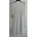 100%Acrylic Laides Long Sleeve Knit Pullover Sweater Dress