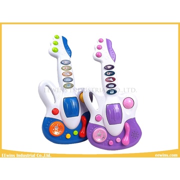 Brinquedos de qualidade brinquedos musicais eletrônicos do bebê da guitarra