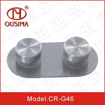 180 Degree Stainless Steel Glass Clip with Knob Used in Bathroom