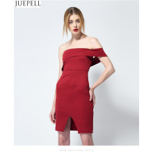 Nouvelle robe à bretelles sexy européenne et américaine à la mode Collier à col corsé enveloppé dans des tenues à rayures Robes de femmes OEM Factory