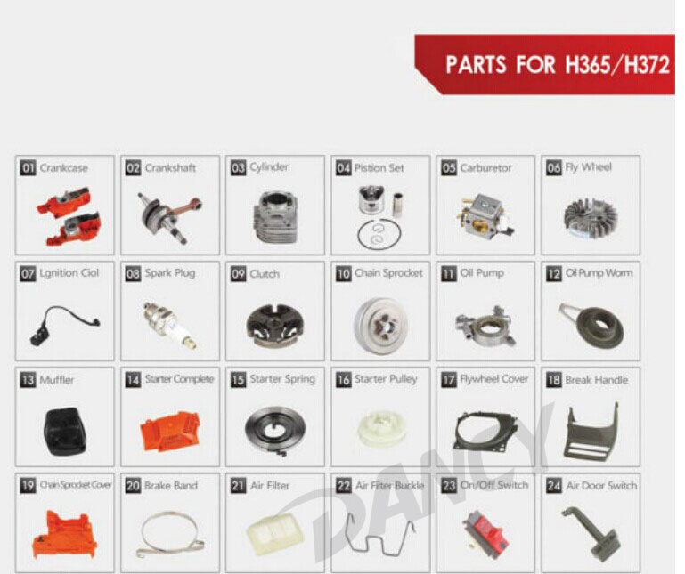 Husqvarna 365 cyclinder piston assembly