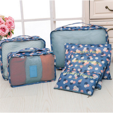 Latest Design Moda 6pcs armazenamento armazenamento malote bagagem viagens organizador