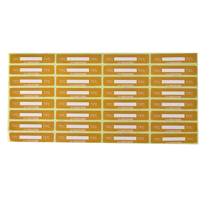 The 70° irreversible temperature temperature label