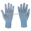 Work Glove with PU Finger Top and PVC Mini Dots (PN8017)