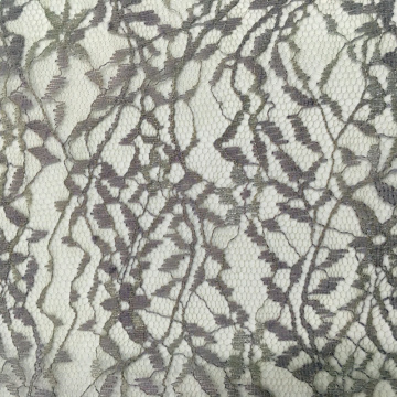 Leaves Pattern Garment Polyester Lace Fabric