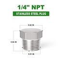 Stainless Steel Hex Thread Socket Pipe Plug Fitting