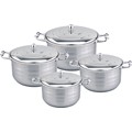 Zinc alloy 8pcs wide edge cookware