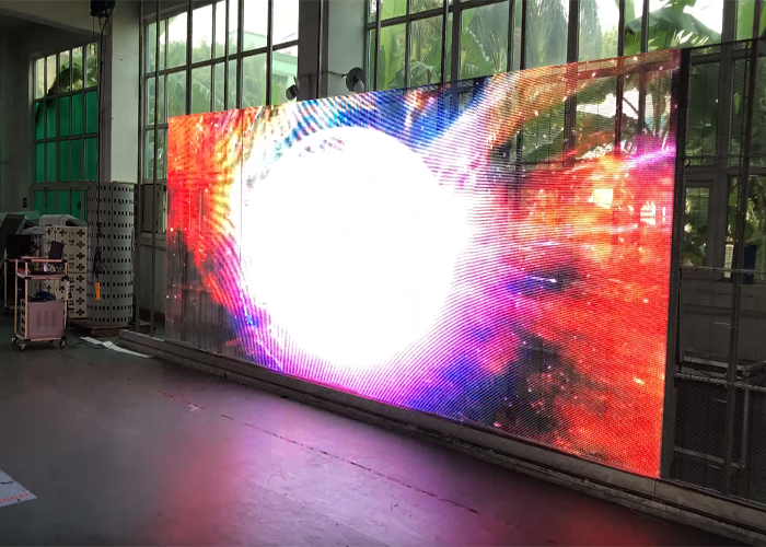 transparent LED screen video wall