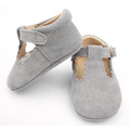 Real Suede Leather Baby Girls Dress T-Bar Shoes