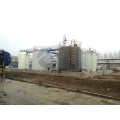 Large insulated stainless steel storage tank