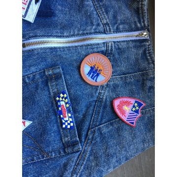 Appliques Flag Patches Colete Jaqueta Bordado