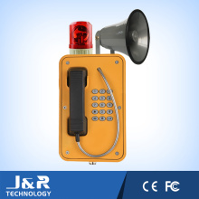 Teléfono inalámbrico teléfono, teléfono de emergencia contra la intemperie, teléfono con cable blindado