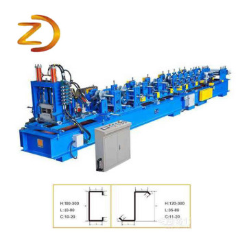 CZ Purlin Channel Roll Forming que hace la máquina