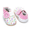 Filles roses Filles Chaussures bébé en cuir souple