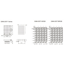 2,0-дюймовая высота 5,0 мм полноцветная матрица DOT (GNM-20571Axx-Bxx)