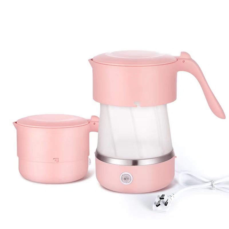 pink portable folded kettle