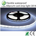 Flexible impermeable 60pcs / m llevó la luz de tira 3014