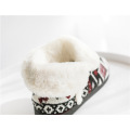 Mujer cálida Cashmere Fur Boots Interior Home